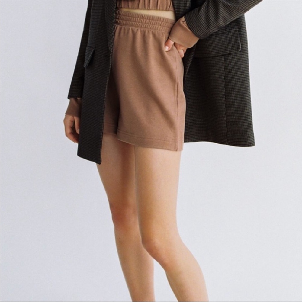Zara Grey Plush Shorts